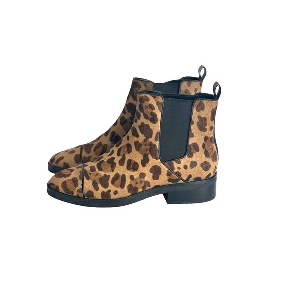 Cole Haan Mara Grand Chelsea Ankle Boots Leopard Print Womens 9 New - Picture 4 of 8